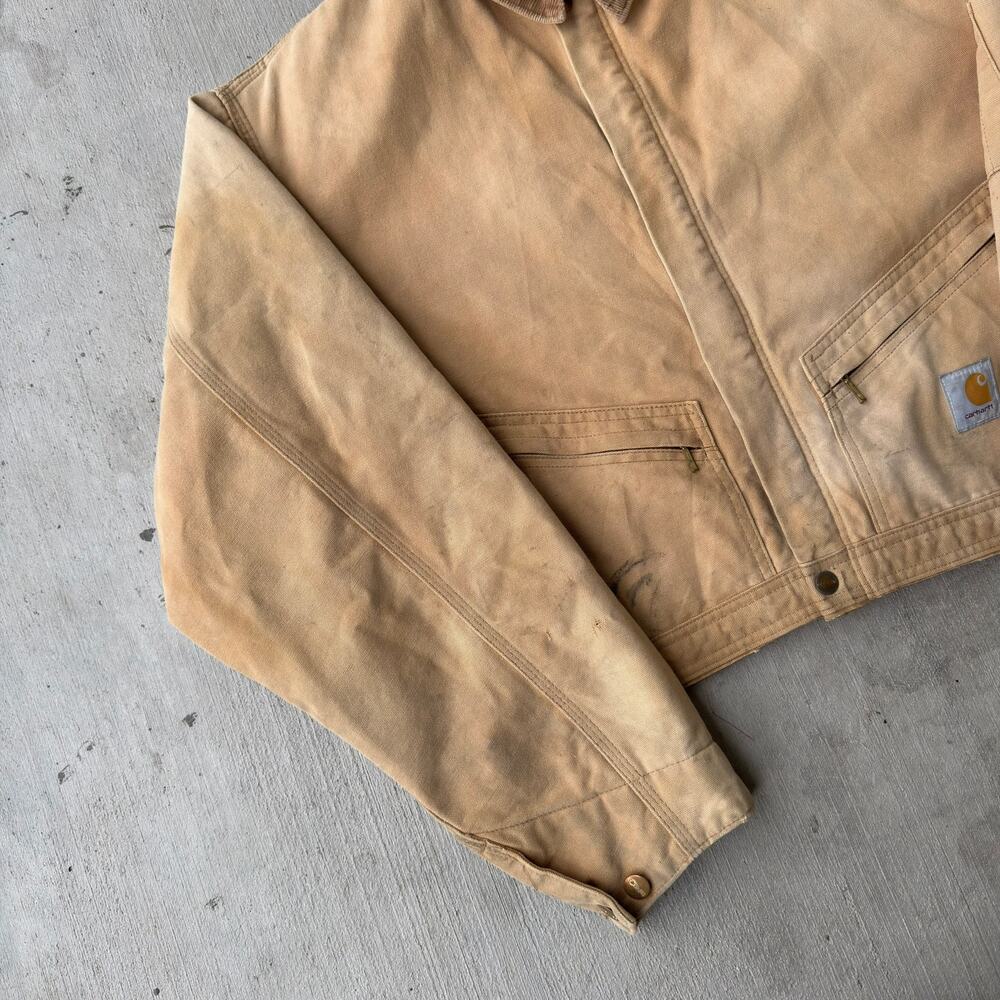 Carhartt cropped detroit style brown work wear jacket - Picture 3 of 9
